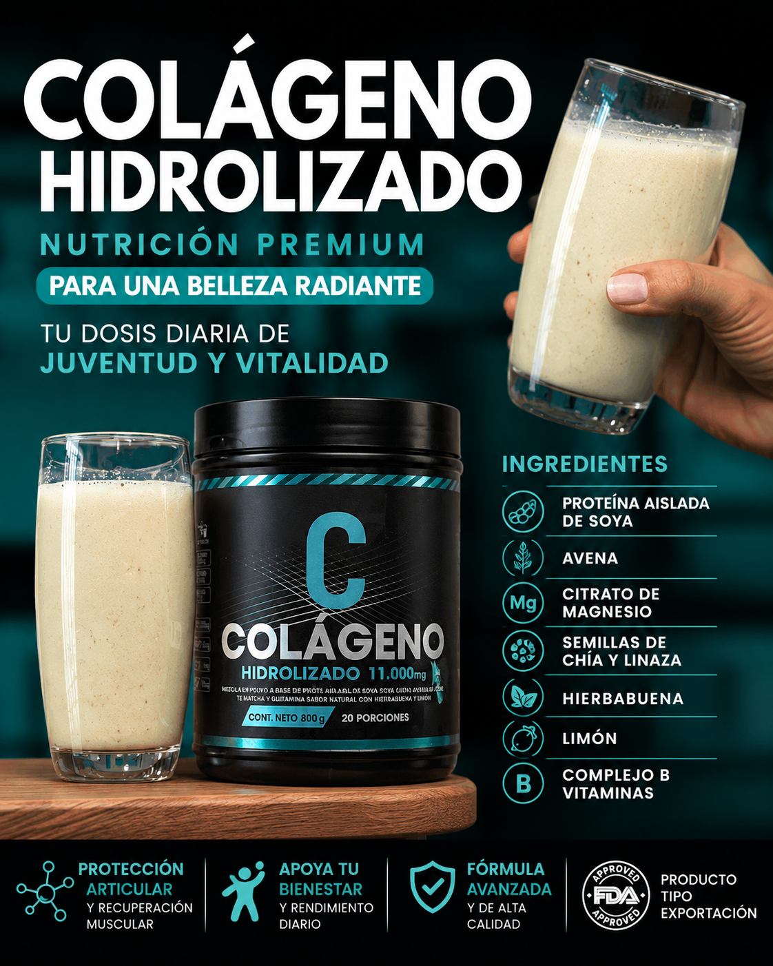 COLAGENO PREMIUM 11.000 mg X 750 g