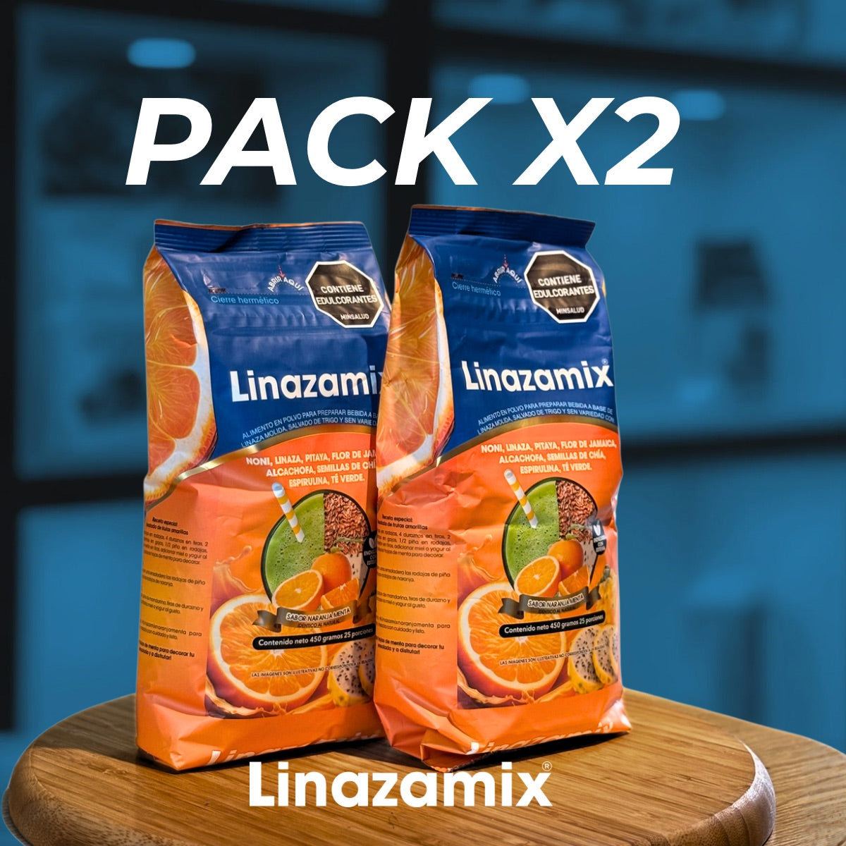 PACK X 2 LINAZAMIX NATURAL O SABOR