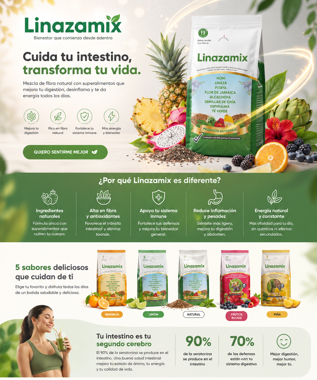 COMBO X 4 LINAZAMIX NATURAL O SABOR X 450 g